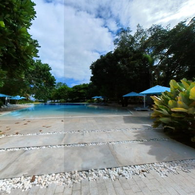 Way to Pool Area