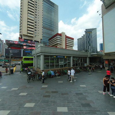 Outside