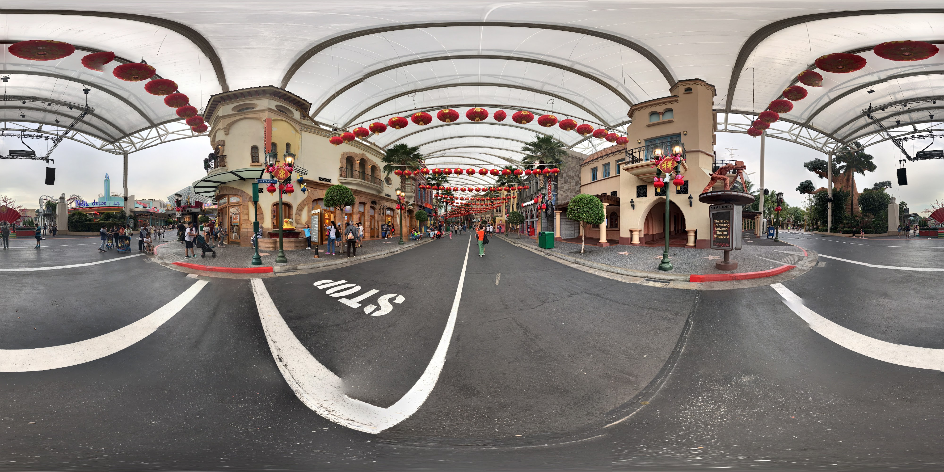 Colorful Street Celebration Scene