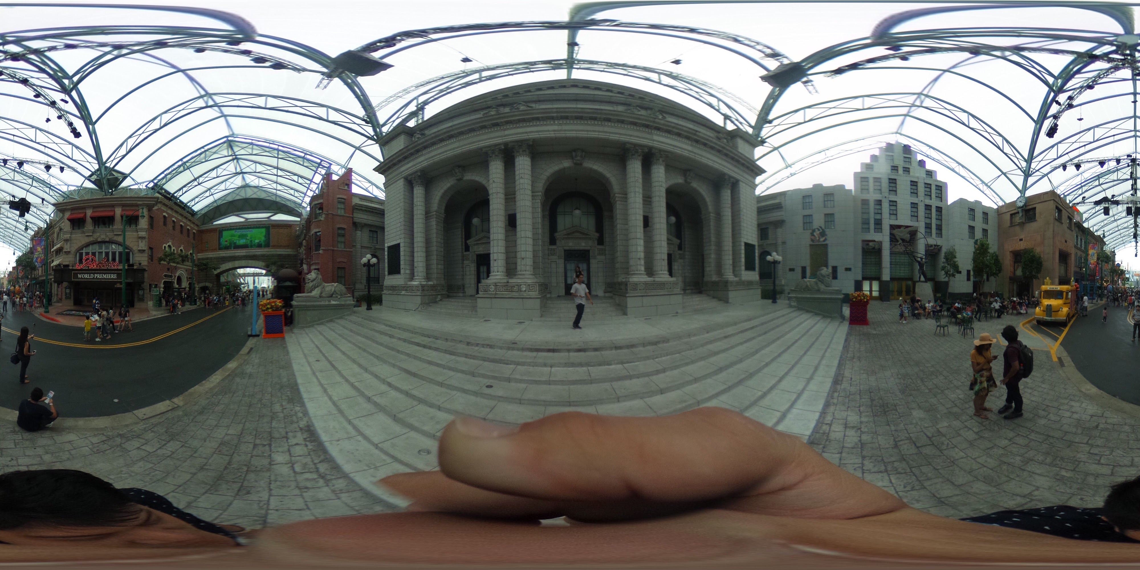 Museum Entrance and Urban Streets