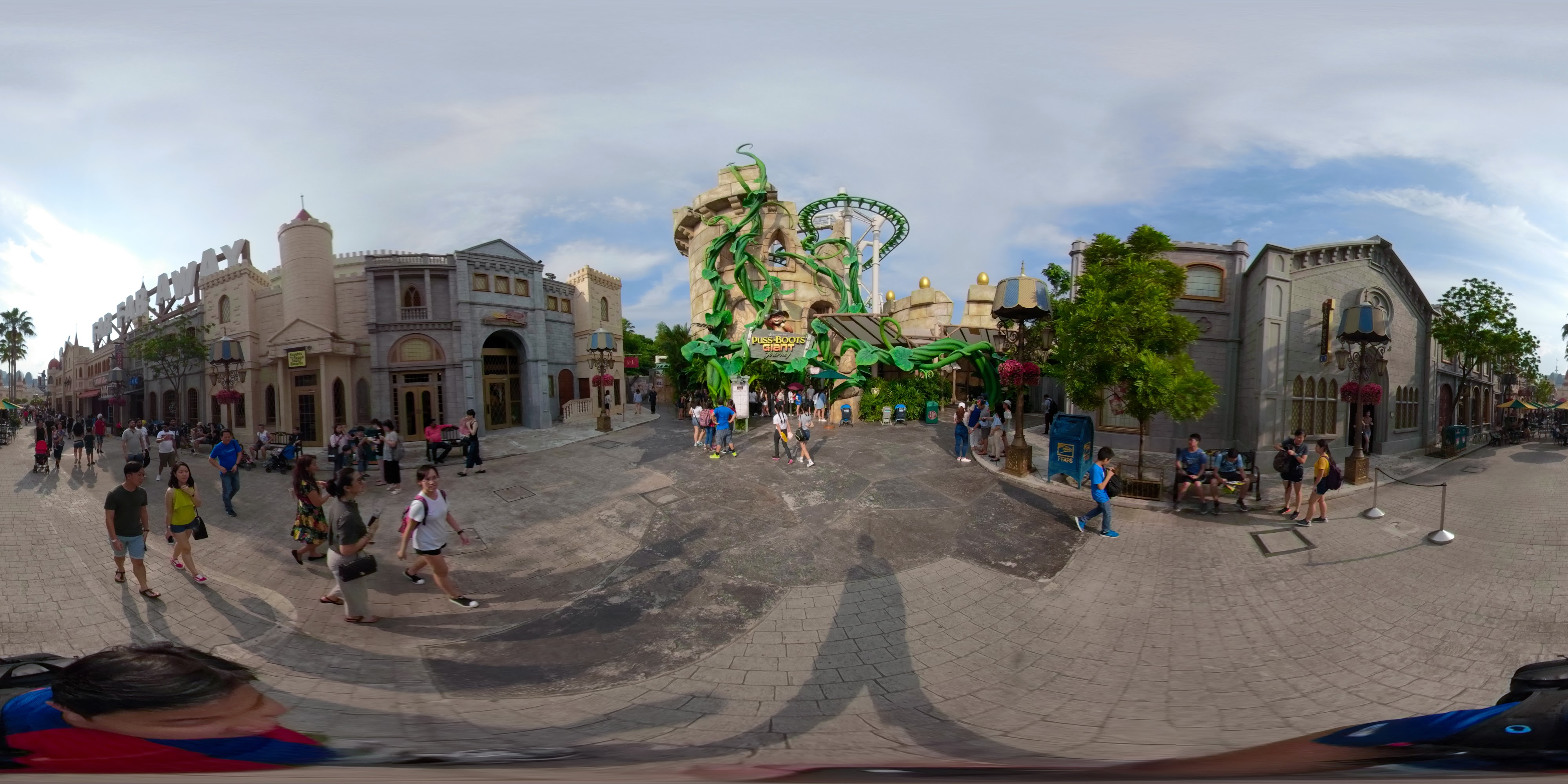 Charming Roller Coaster Entrance