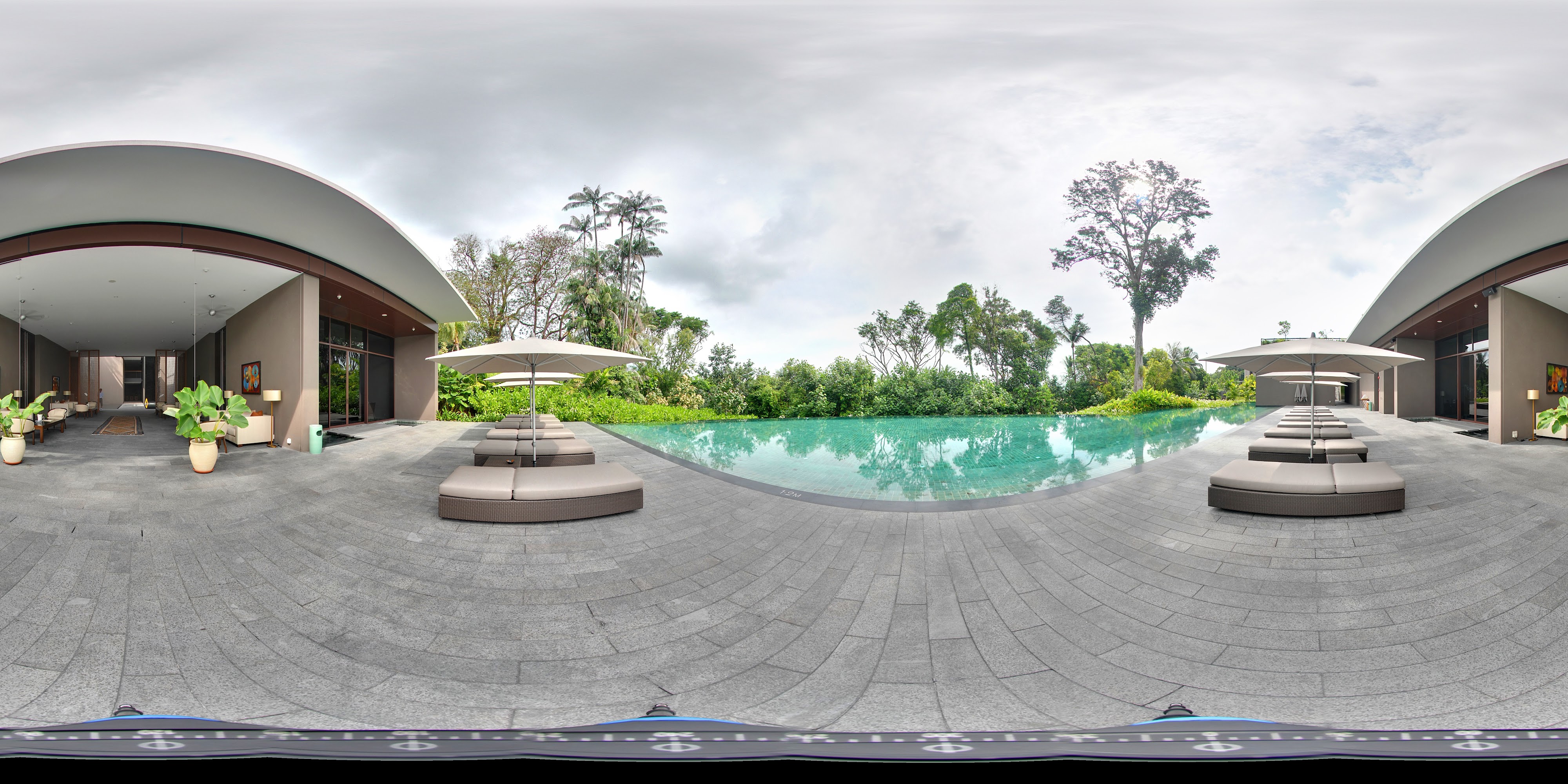 Luxury Residency Pool Scene