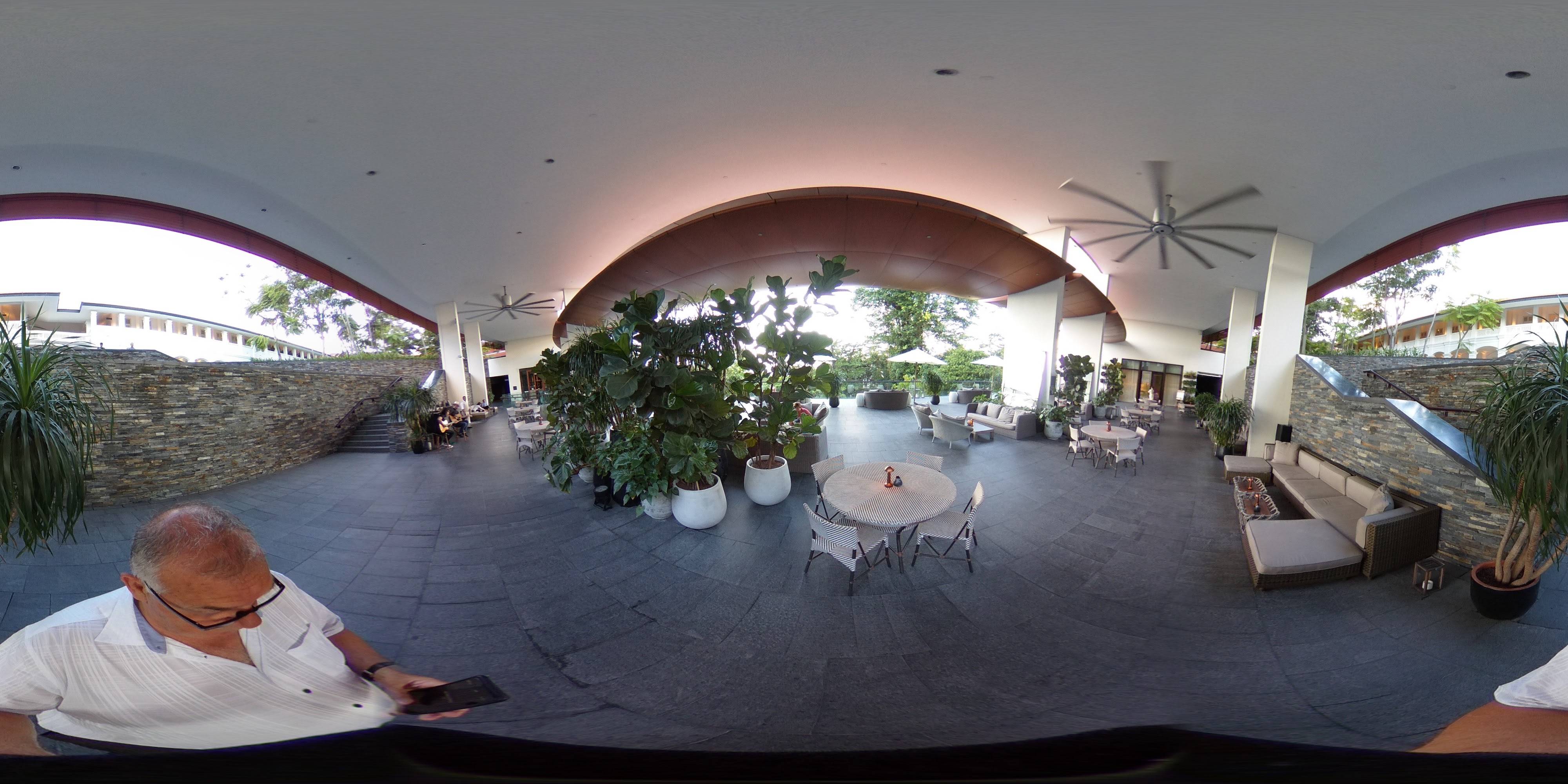 Lush Modern Open-Air Lounge