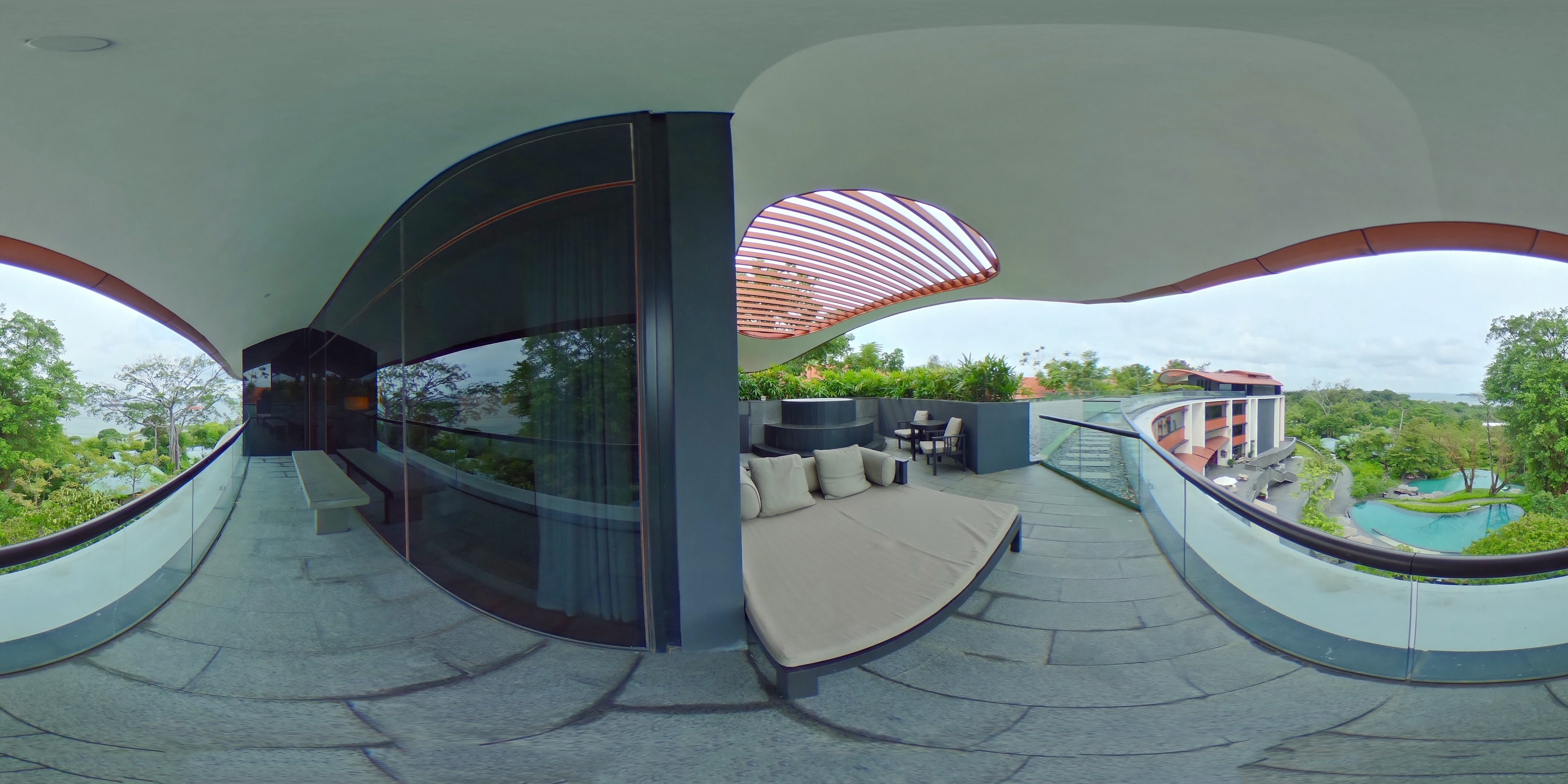 Luxurious Modern Resort Balcony Design