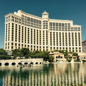 Facade of Bellagio hotel and casino in Las Vegas, Nevada