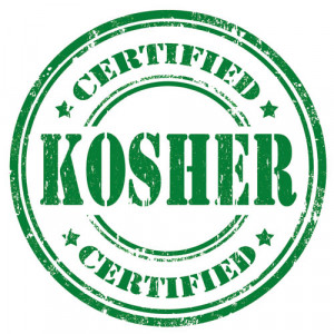 Signage with "Certified Kosher" texts