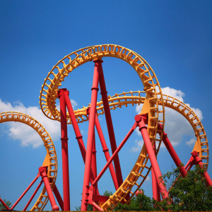 Best Theme Park attractions - A looping roller coaster