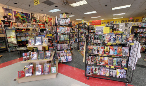 Lots of comics displayed inside Alternate Reality Comics - a comic bookstore in Paradise, NV