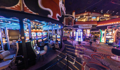 Different gaming machines inside a circus themed casino hotel, Circus Circus Las Vegas